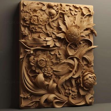 Patterns and decorations stl render 4 3d model